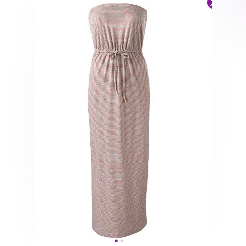 Cabi red stripe resort dress medium
